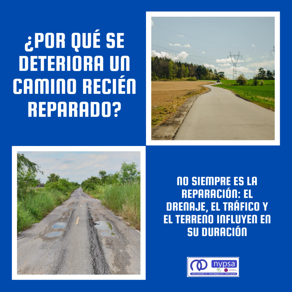 Reparación de caminos: por qué un camino recién reparado se deteriora
