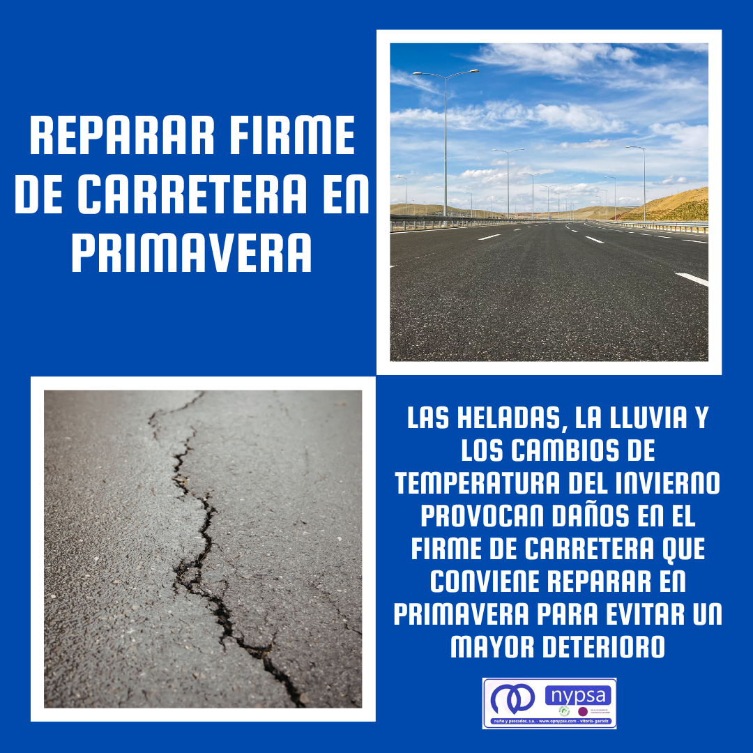 reparar firme de carretera