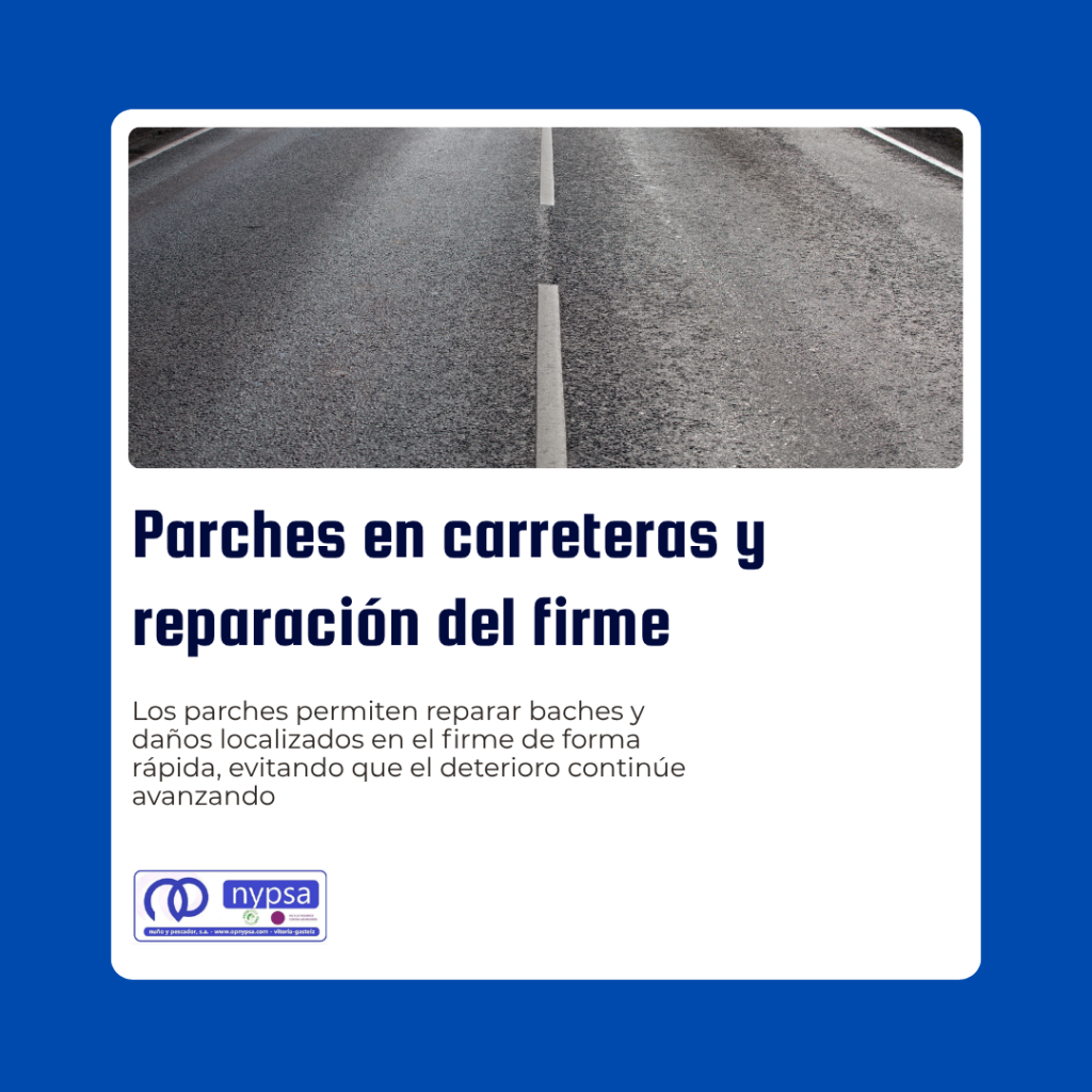parches en carreteras