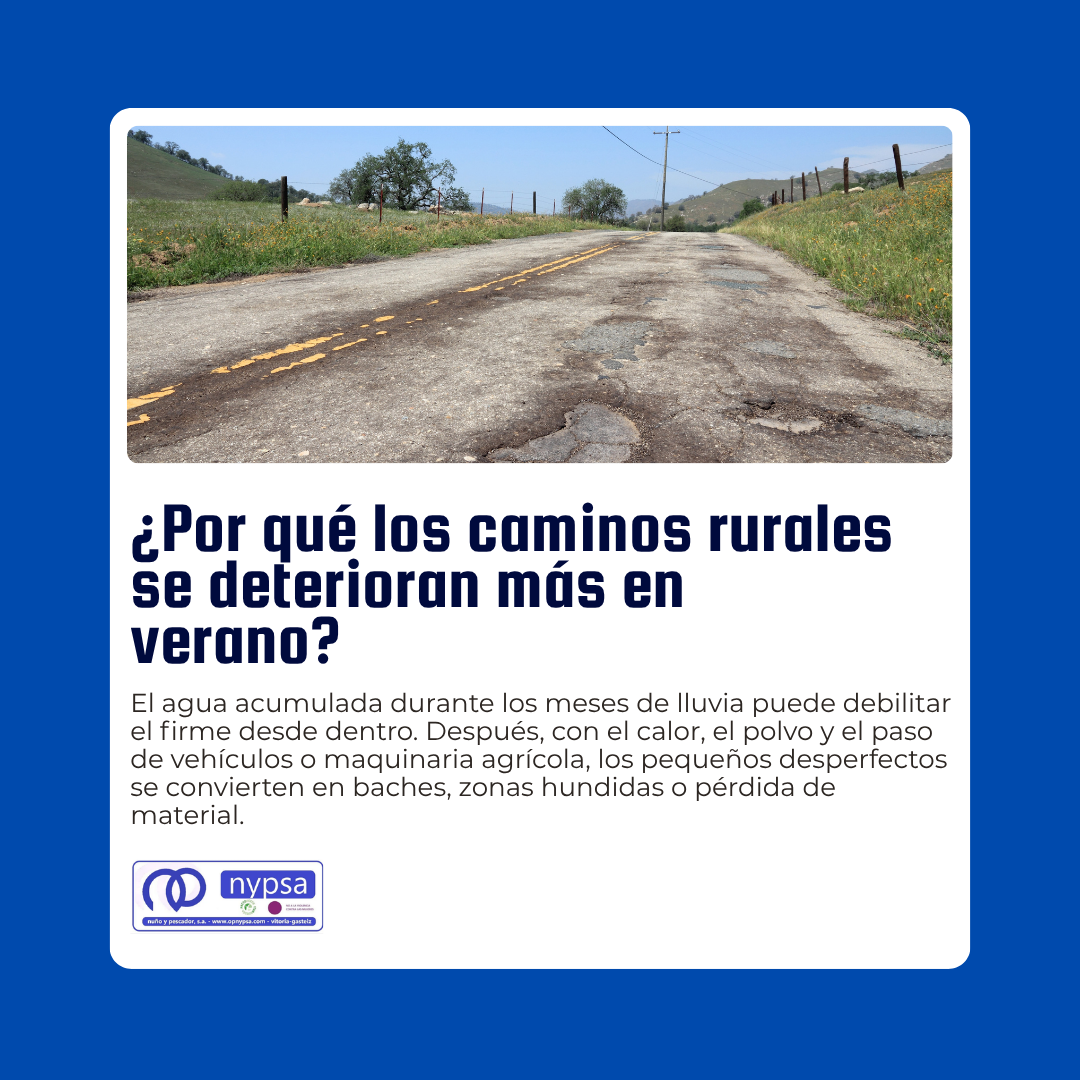 mantenimiento de caminos rurales